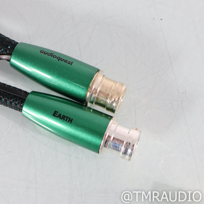 AudioQuest Earth XLR Cables; 1m Pair Balanced Interconnects; 72v DBS