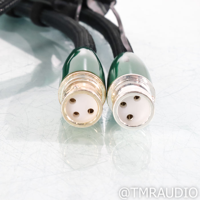 AudioQuest Earth XLR Cables; 1m Pair Balanced Interconnects; 72v DBS