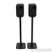 KEF LSX Wireless Active Bookshelf Speakers; Black Pair w/ Stands
