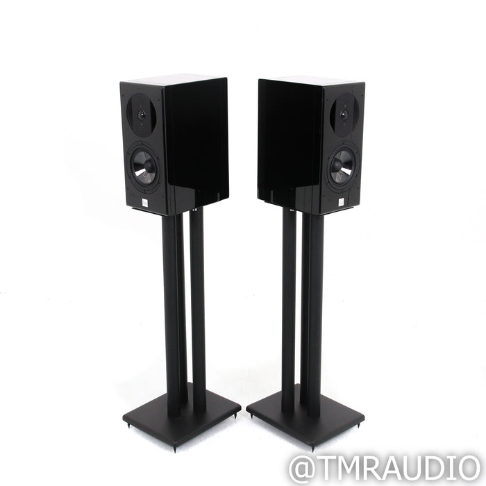 Vienna Acoustics Haydn Grand Bookshelf Speakers; Black Pair w/ Stands