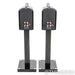 Bowers & Wilkins PM1 Bookshelf Speakers; Mocha Gloss Pair w/ Stands