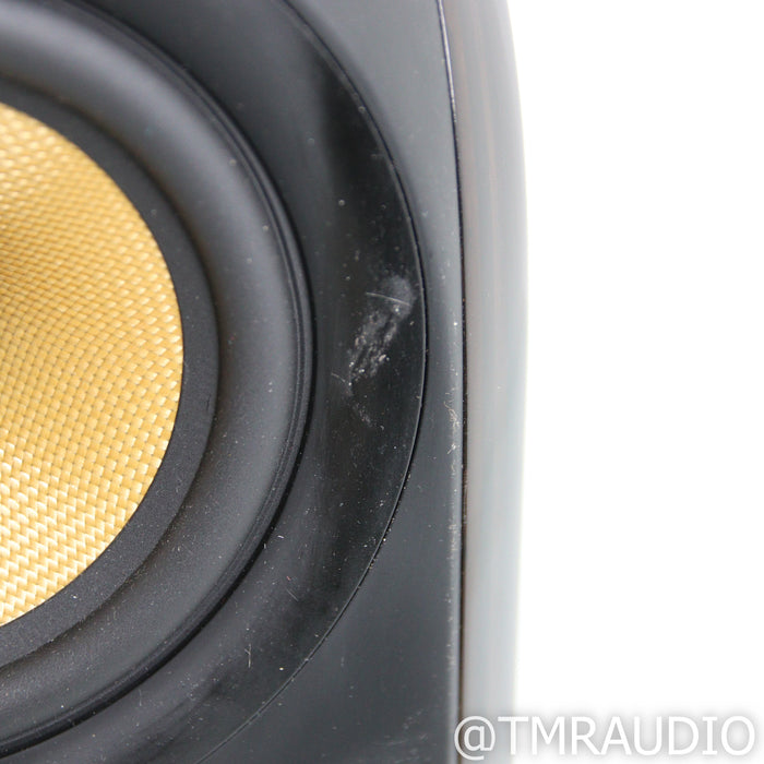 Bowers & Wilkins PM1 Bookshelf Speakers; Mocha Gloss Pair w/ Stands
