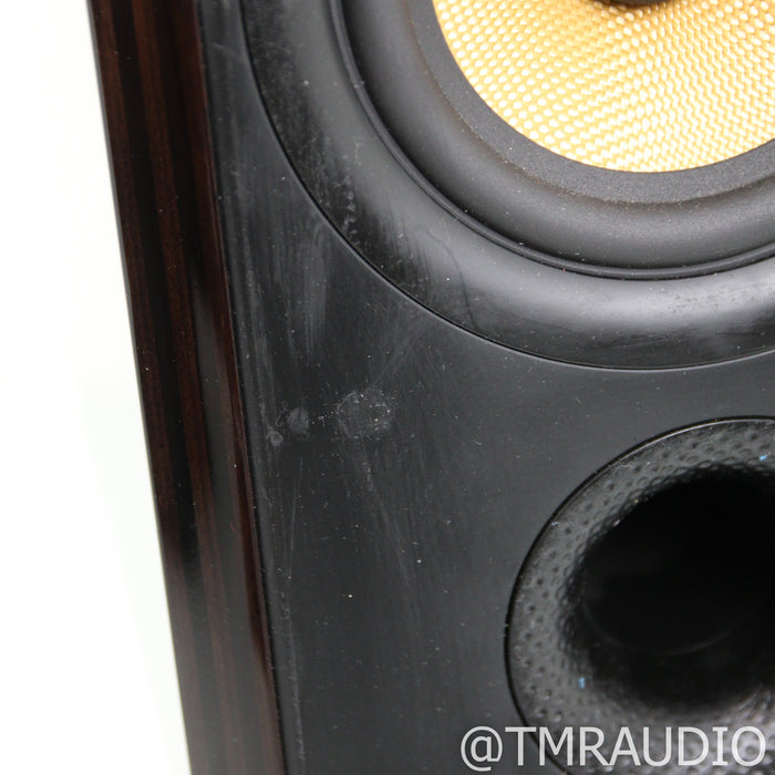 Bowers & Wilkins PM1 Bookshelf Speakers; Mocha Gloss Pair w/ Stands