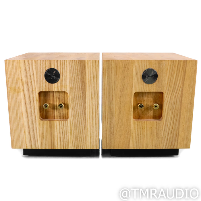 Fern & Roby Cube Bookshelf Speakers; Heart Pine Pair