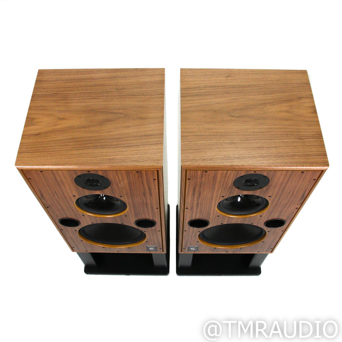 Harbeth 40.2 40th Annv. Edition Bookshelf Speakers; Walnut Pair w/ Skylan Stands