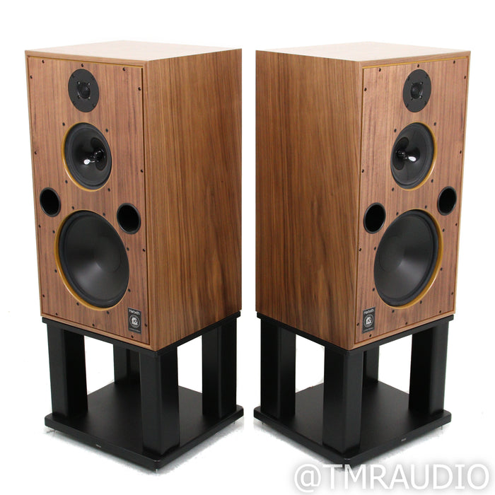 Harbeth 40.2 40th Annv. Edition Bookshelf Speakers; Walnut Pair w/ Skylan Stands