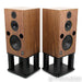 Harbeth 40.2 40th Annv. Edition Bookshelf Speakers; Walnut Pair w/ Skylan Stands
