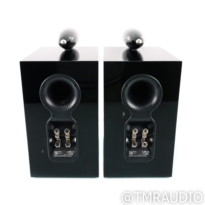 Bowers & Wilkins 705 S2 Bookshelf Speakers; Piano Black Pair