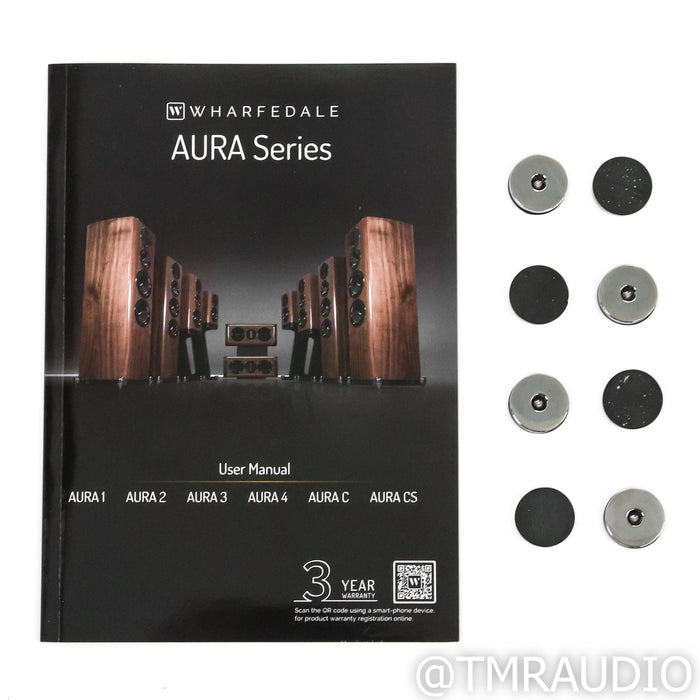 Wharfedale Aura 3 Floorstanding Speakers; High-Gloss Walnut Pair