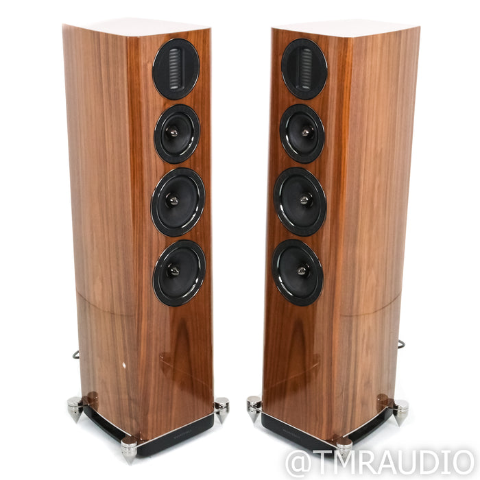Wharfedale Aura 3 Floorstanding Speakers; High-Gloss Walnut Pair