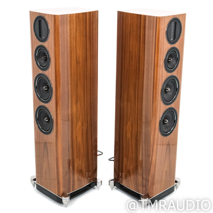 Wharfedale Aura 3 Floorstanding Speakers; High-Gloss Walnut Pair