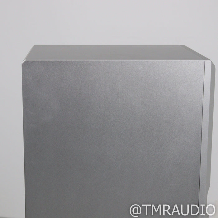 Mon Acoustics PlatiMon VC One Bookshelf Speakers; Silver Pair with Stands