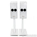 Mon Acoustics PlatiMon VC One Bookshelf Speakers; Silver Pair with Stands