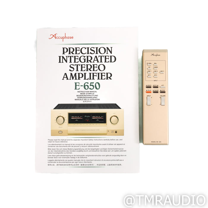 Accuphase E-650 Stereo Integrated Amplifier