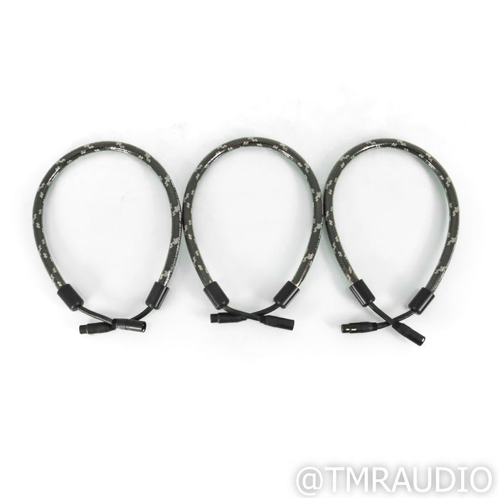 Straight Wire Crescendo II XLR Cables; Set of Three 1m Balanced Interconnects