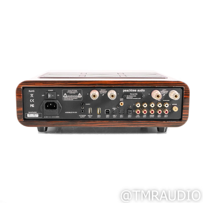 Peachtree Audio Nova150 Stereo Integrated Amplifier; Ebony Mocha; MM Phono
