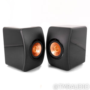 KEF LS50 Bookshelf Speakers; Black Pair