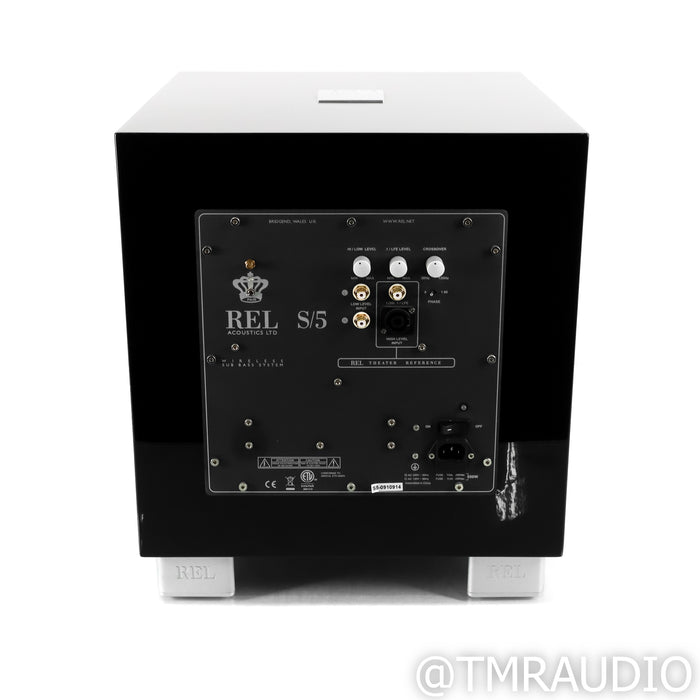 REL S/5 12" Powered Subwoofer; Piano Black