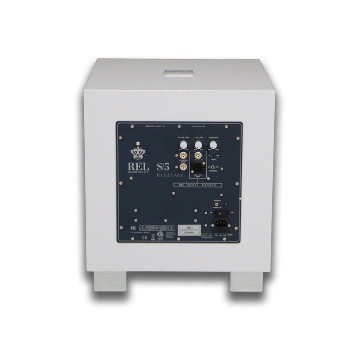 REL Acoustics S/5 SHO 12" Powered Subwoofer; Piano White