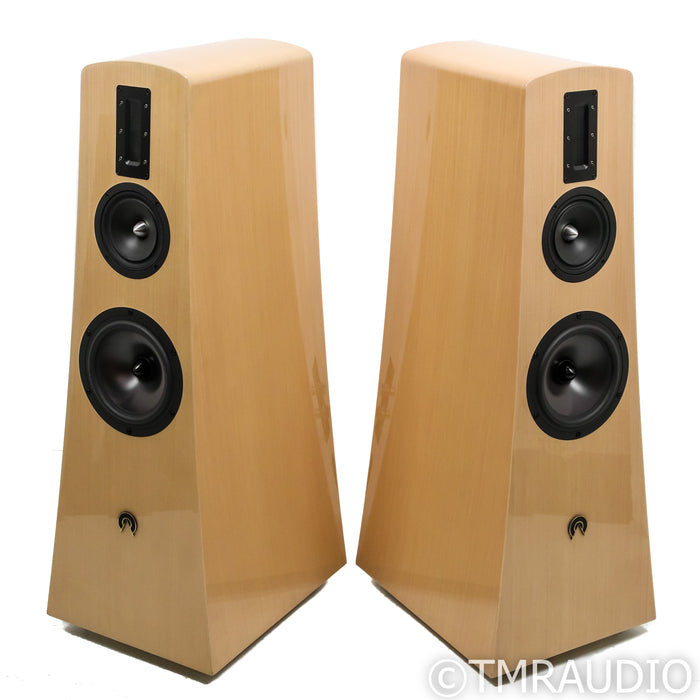 Alta Audio Adam Floorstanding Speakers; Beechwood Pair (No Grills)
