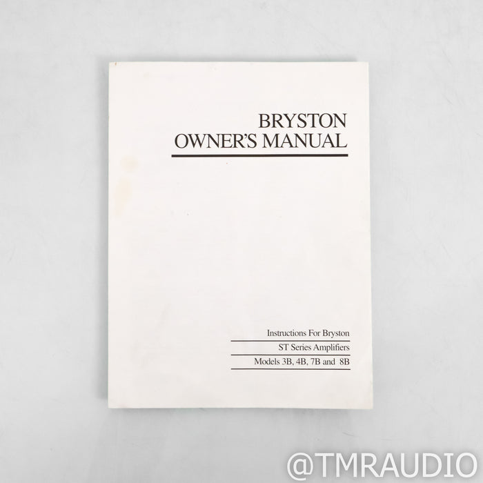 Bryston 4B ST Stereo Power Amplifier
