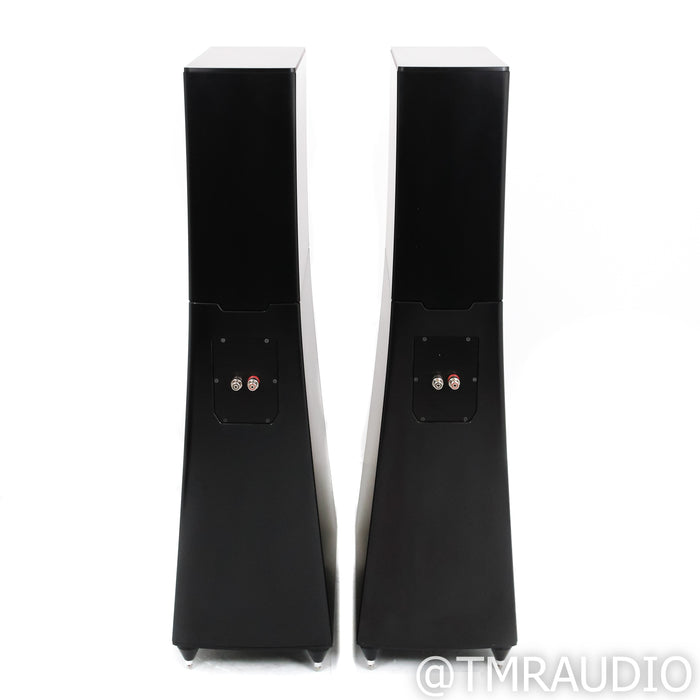 YG Acoustics Hailey 3.0 Floorstanding Speakers; Black Pair; Titan Theis Footers