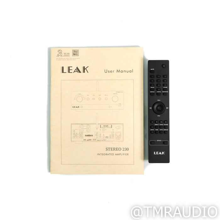 Leak Stereo 230 Stereo Integrated Amplifier; MM Phono