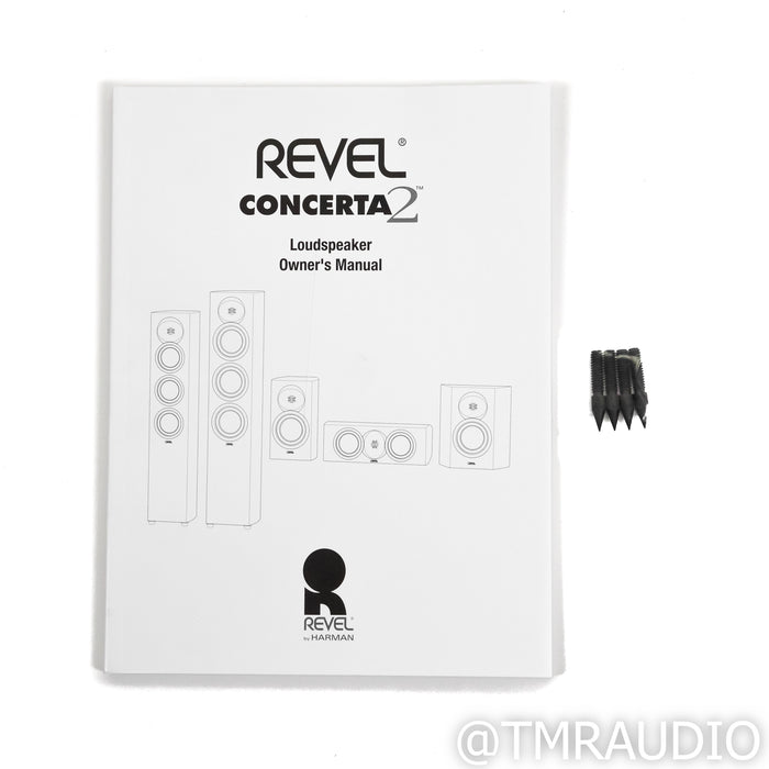 Revel Concerta2 F36 Floorstanding Speakers; Gloss Black Pair