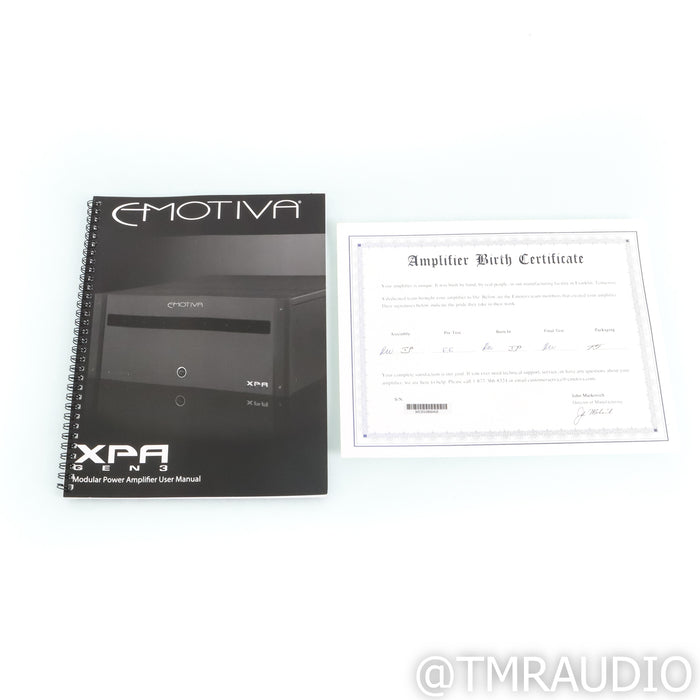 Emotiva XPA-3 Gen 3 3-Channel Power Amplifier