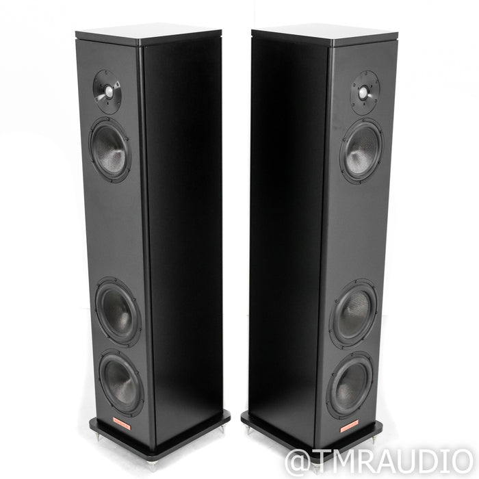 Magico A3 Floorstanding Speakers; Black Brushed Aluminum Pair
