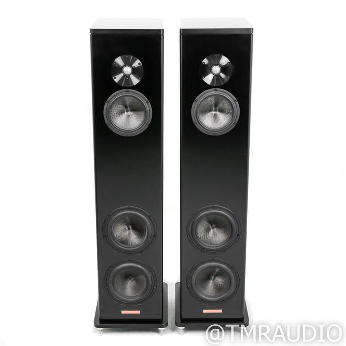 Magico A3 Floorstanding Speakers; Black Brushed Aluminum Pair