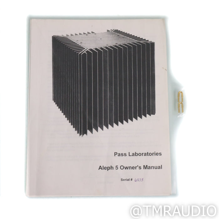 Pass Labs Aleph 5 Stereo Power Amplifier