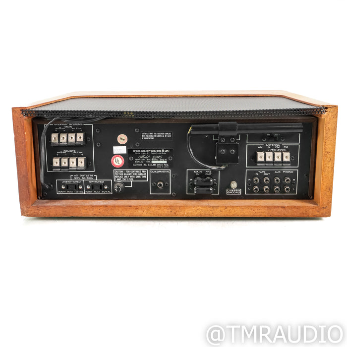 Marantz 2245 Vintage Stereo Receiver; w/ Wood Cabinet