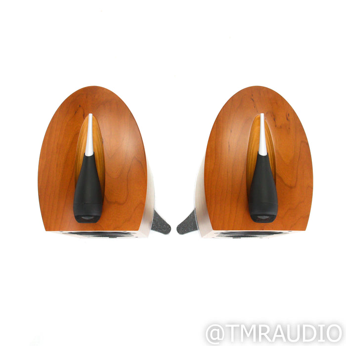 Bowers & Wilkins Nautilus 805 Bookshelf Speakers; Cherry Pair w/ Custom Stands