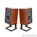 KLH Model Three Bookshelf Speakers; Mahogany Pair w/ Stands