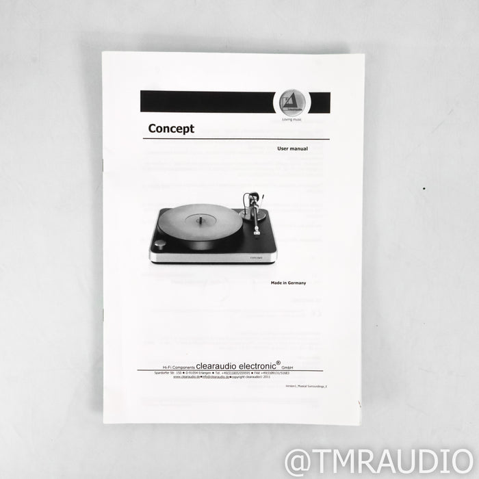 Clearaudio Concept Belt Drive Turntable; Concept MM