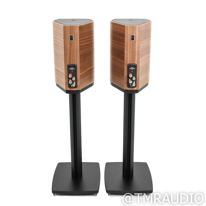 Sonus Faber Sonetto II Bookshelf Speakers; Walnut Pair w/ Stands