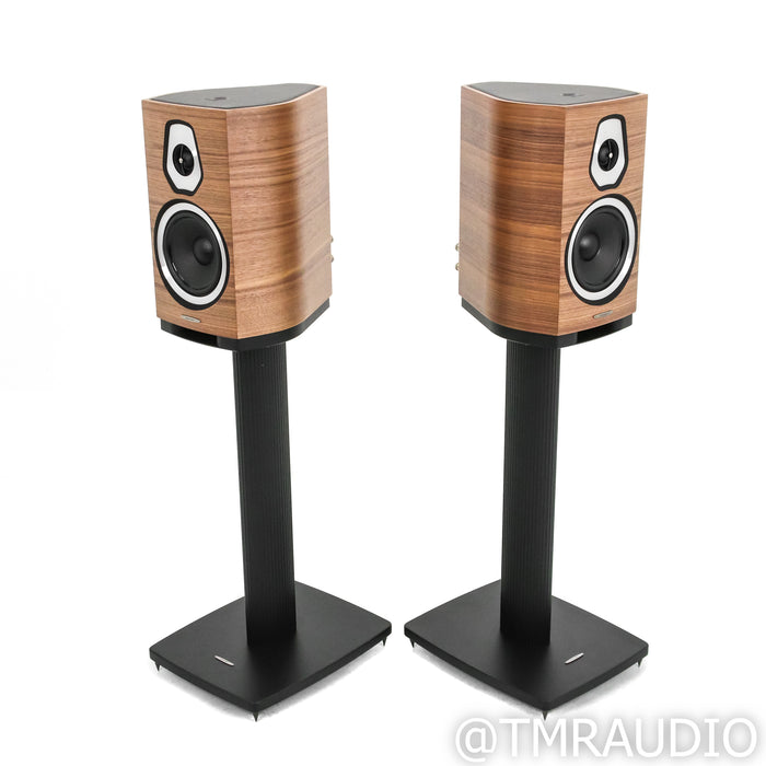 Sonus Faber Sonetto II Bookshelf Speakers; Walnut Pair w/ Stands