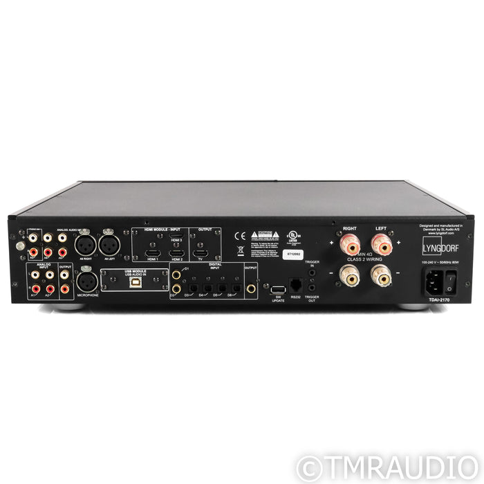 Lyngdorf TDAI-2170 Stereo Integrated Amplifier; MM Phono; USB; HDMI Upgrade