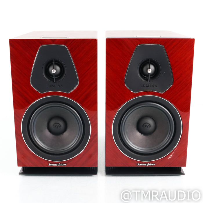 Sonus Faber Lumina II Amator Bookshelf Speakers; Red Pair