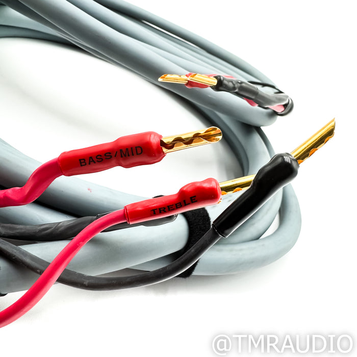 AudioQuest Crystal 2 Hyperlitz Speaker Cables; 15 ft Pair; BFA Bananas
