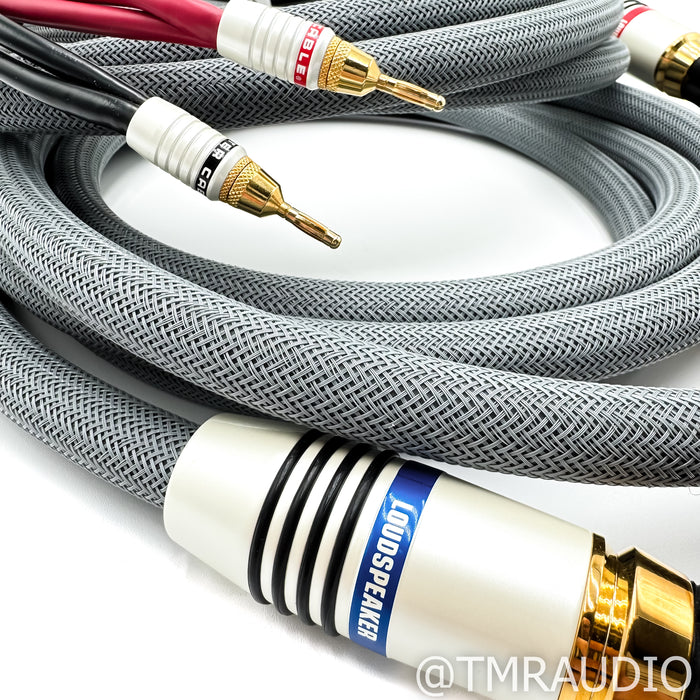 Monster Cable M2.4s Bi-Wire Speaker Cables; Rare Near Mint 15ft Set in Hardshell Case