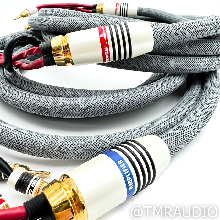 Monster Cable M2.4s Bi-Wire Speaker Cables; Rare Near Mint 15ft Set in Hardshell Case
