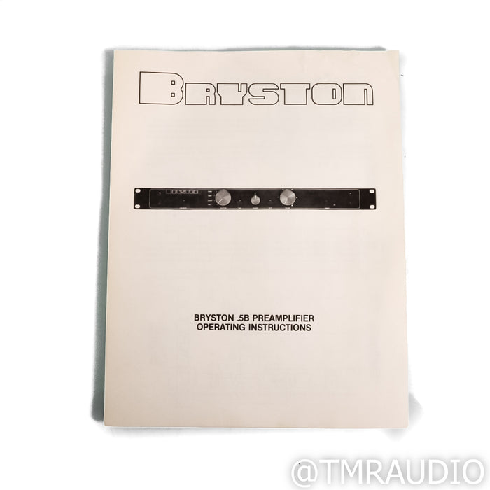 Bryston 0.5B Stereo Preamplifier; MM Phono