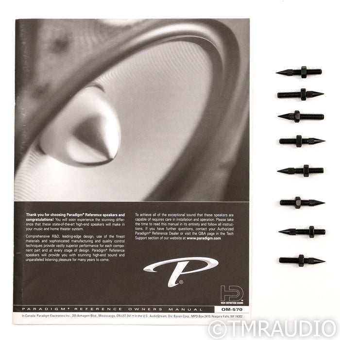 Paradigm Signature S8 Floorstanding Speakers; Cherry Pair (No Grills)