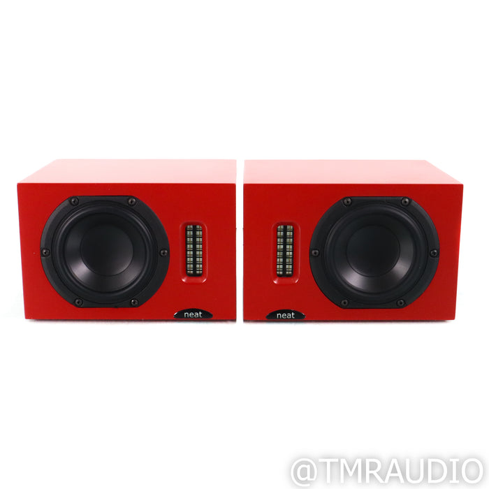 Neat Acoustics Iota Bookshelf Speakers; Flame Red Pair