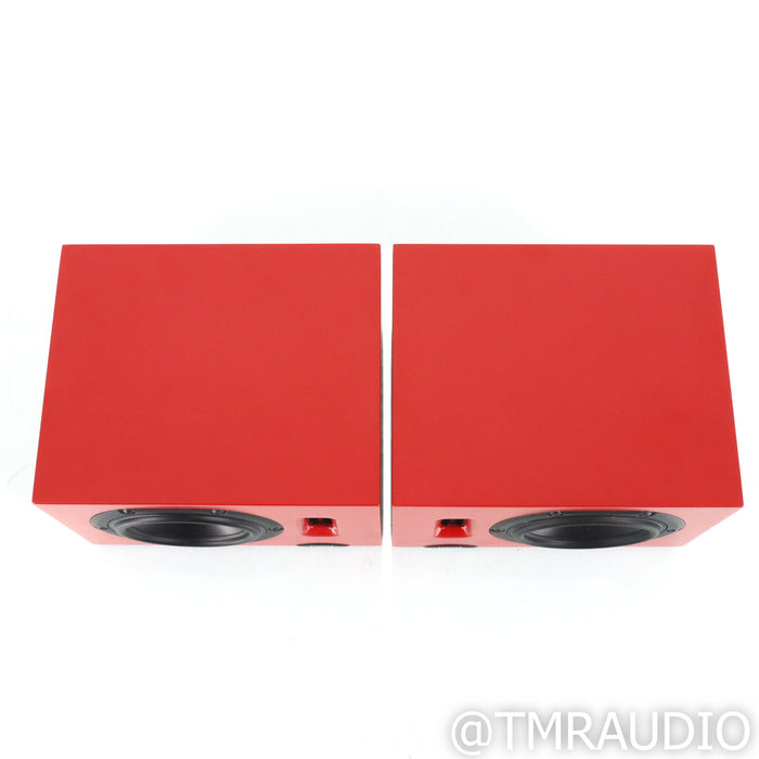 Neat Acoustics Iota Bookshelf Speakers; Flame Red Pair