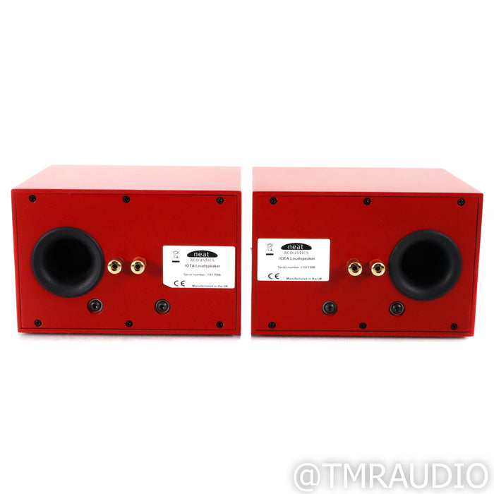Neat Acoustics Iota Bookshelf Speakers; Flame Red Pair