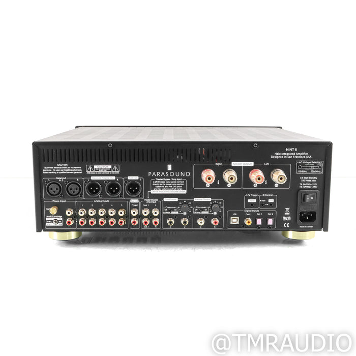 Parasound Halo HINT 6 Stereo Integrated Amplifier; MM & MC Phono