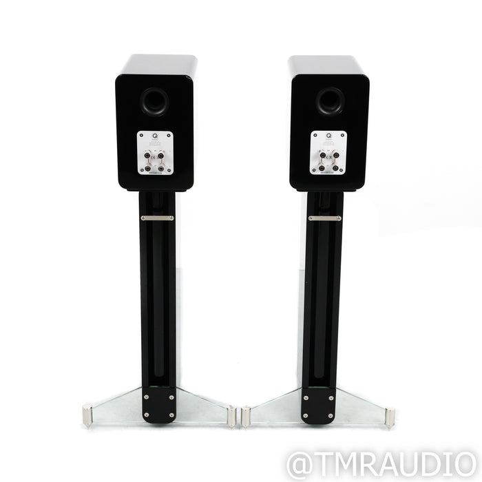 Q Acoustics Concept 20 Bookshelf Speakers; Black Pair with Q Acoustics Stands
